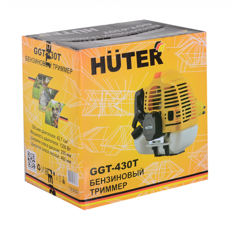 Триммер бензиновый HUTER GGT-430T