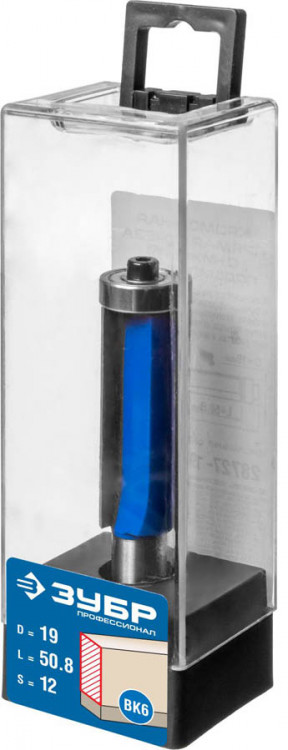 Фреза кромочная с нижним подшипником ЗУБР 28727-19-50.8-12