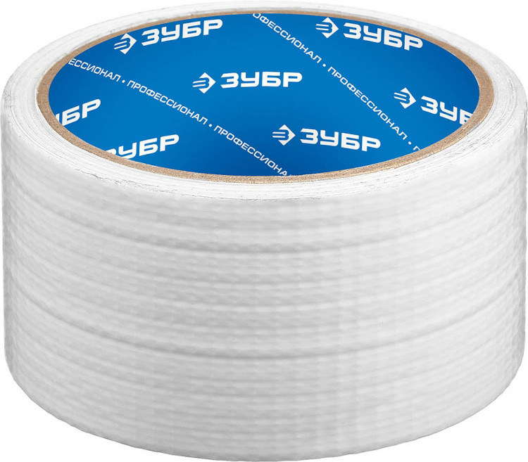 Армированная лента ЗУБР 12092-50-10 ЗУБР 48 мм х 10 м белая