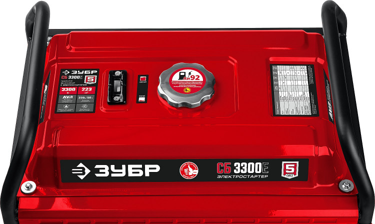 Бензиновый электрогенератор ЗУБР СБ-3300Е
