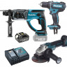 Набор аккумуляторных инструментов MAKITA DLX3160