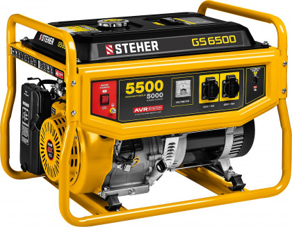 Бензиновый электрогенератор STEHER GS-6500