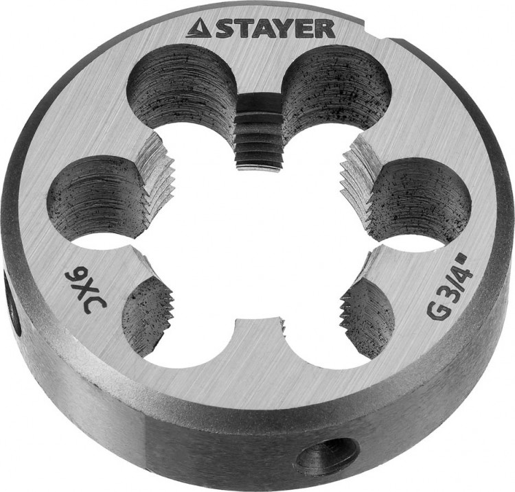 Плашка круглая ручная STAYER 28029-1/2, 28029-3/4