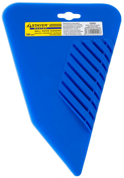 Пластмассовый шпатель прижимной для обоев STAYER 10205