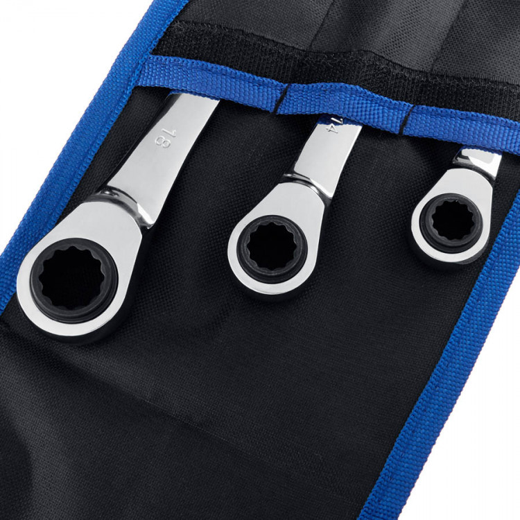 Набор накидных гаечных ключей трещоточных ЗУБР 27105-H3