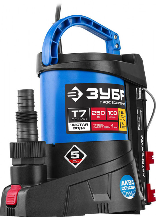 Насос дренажный погружной ЗУБР НПЧ-Т7-250