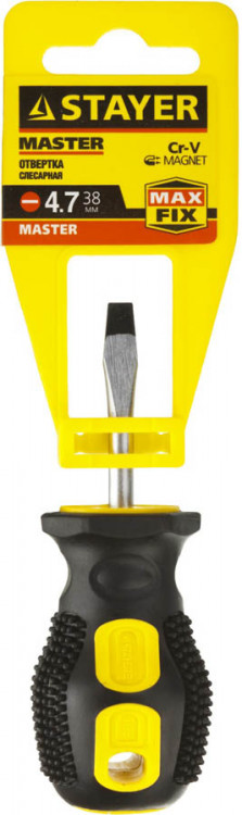 Отвертка STAYER 2509-38-4.7_z01 с двухкомпонентной рукояткой