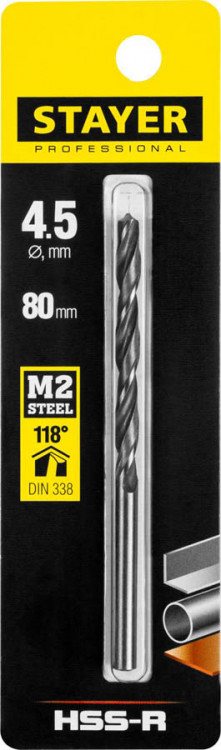 Сверло STAYER 29602-4.5