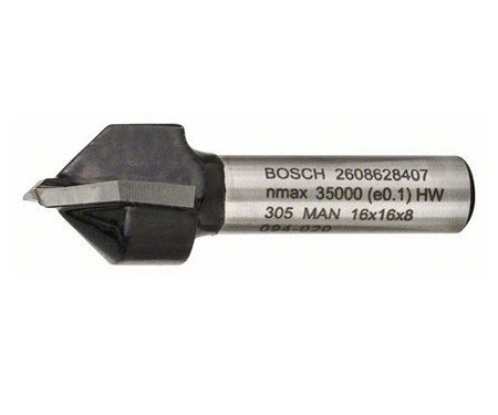V-образная пазовая фреза BOSCH 16 / 8