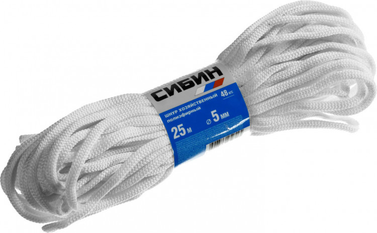 Шнур хозяйственный полиэфирный СИБИН 50265