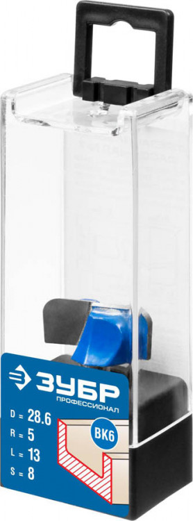 Фреза пазовая фасонная №7 ЗУБР 28746-28.6