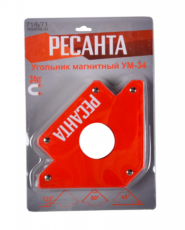 Угольник магнитный УМ-34 Ресанта
