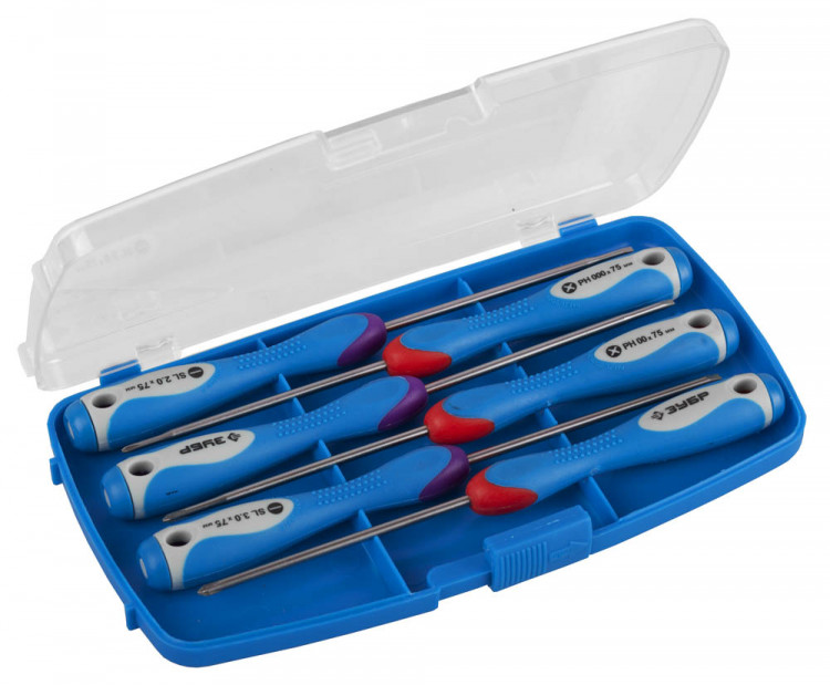 Набор отверток для точных работ TX-6 ЗУБР 25658-H6