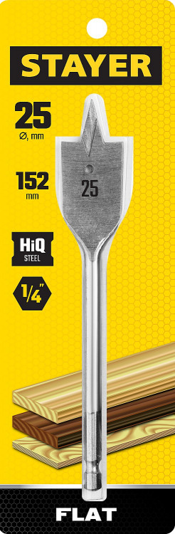 Сверло по дереву перовое STAYER 2950-25_z01