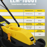 Газонокосилка электрическая HUTER ELM-1800T