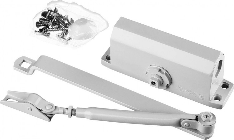 Доводчик дверной STAYER 37916-50, STAYER вес двери 80 кг