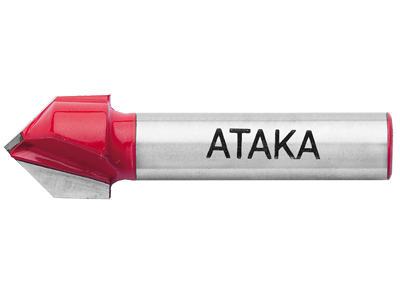 Фреза Атака 111095 пазовая галтельная V-образная 90