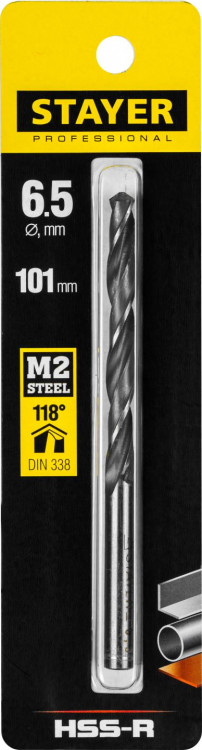 Сверло STAYER 29602-6.5