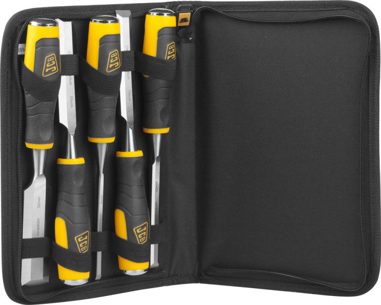 Набор стамесок с двухкомпонентной рукояткой JCB JCS009