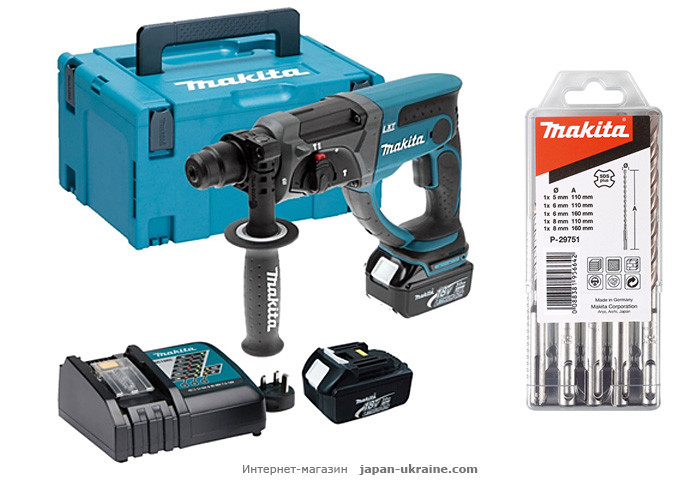 Аккумуляторный перфоратор MAKITA DHR202RFJ (B-12332)