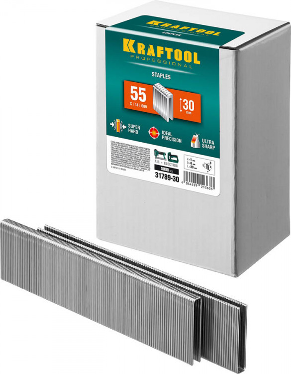 Скобы тип 55 KRAFTOOL 31789-30