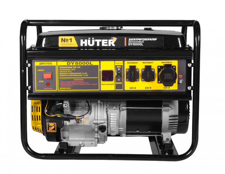 Портативный бензогенератор HUTER DY8000L