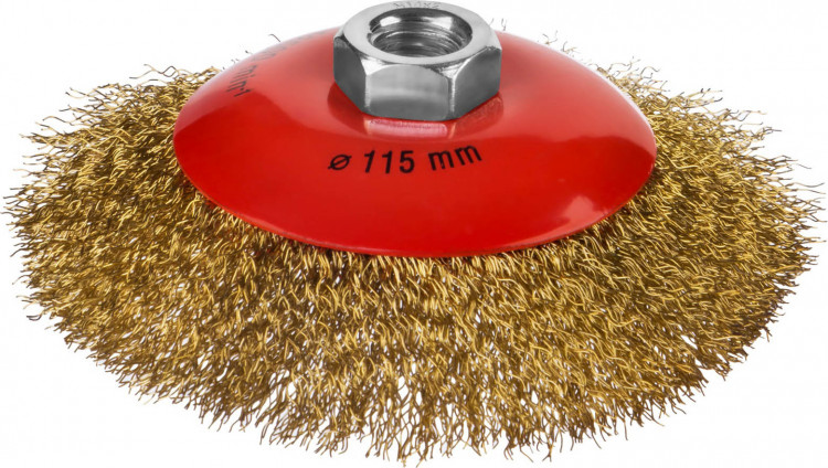 Щетка крацовка коническая для УШМ MIRAX 35143-115