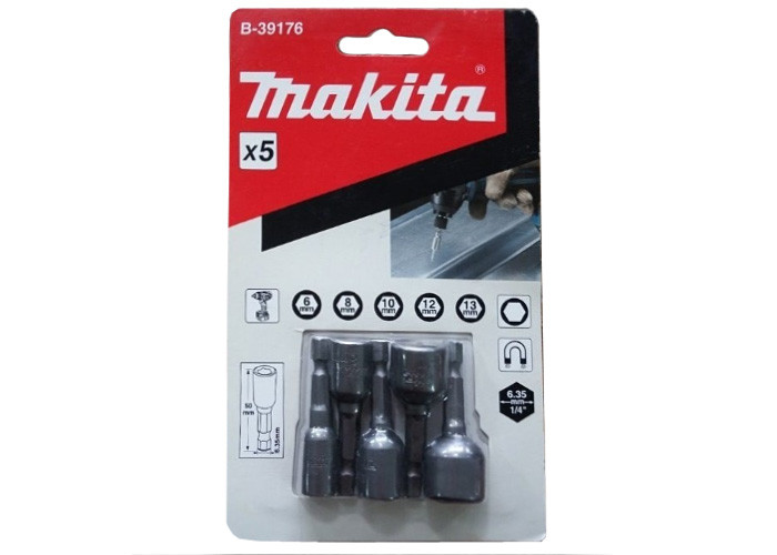 Набор торцевых головок с магнитным хвостовиком MAKITA B-39176