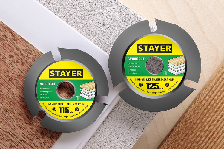 Диск пильный для УШМ STAYER 36854-115