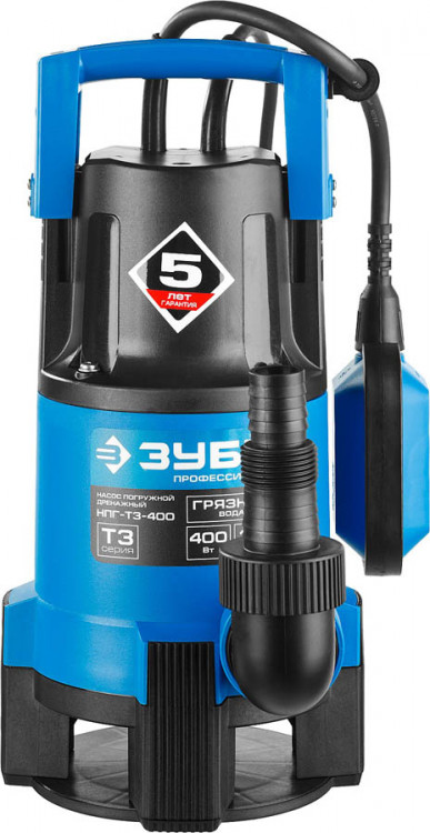 Насос дренажный погружной ЗУБР НПГ-Т3-400