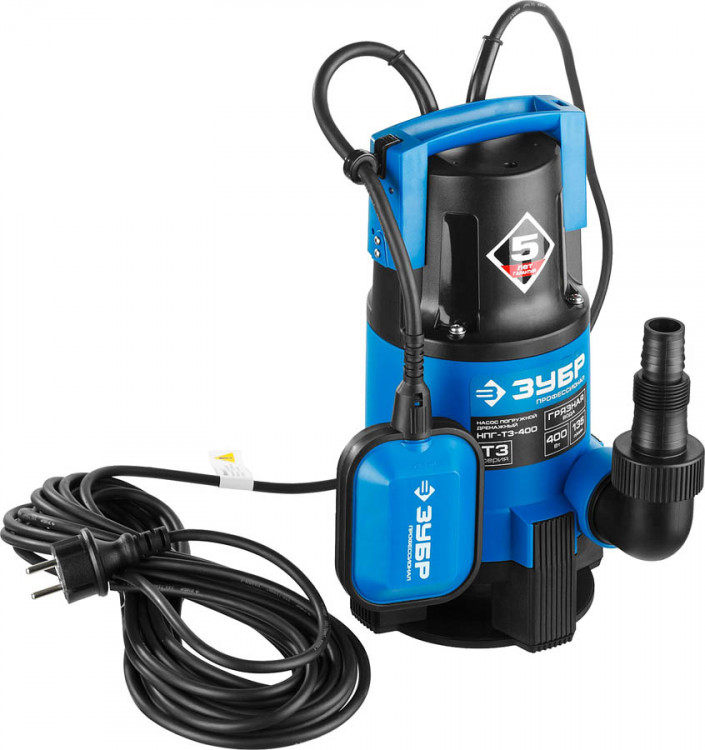 Насос дренажный погружной ЗУБР НПГ-Т3-400