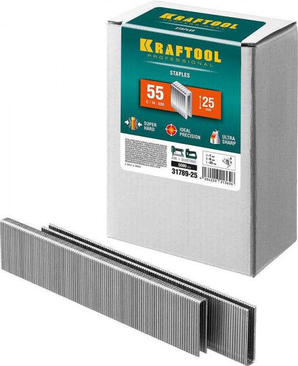 Скобы тип 55 KRAFTOOL 31789-25