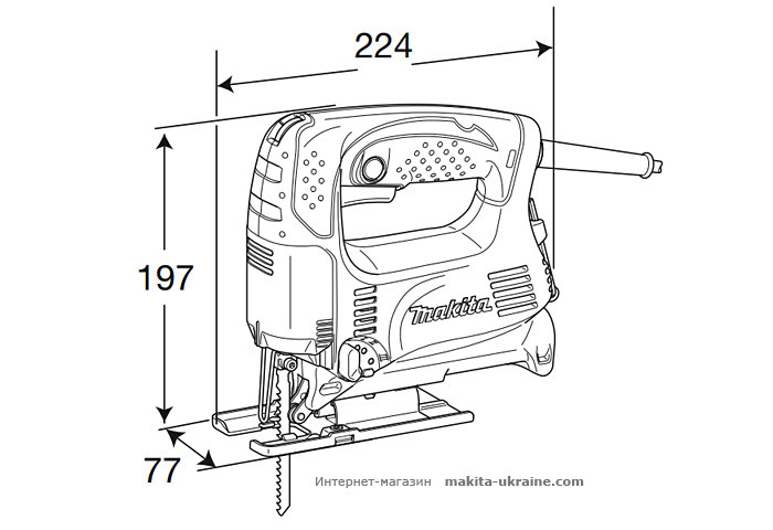 Лобзик MAKITA 4326 + кейс 824572-9