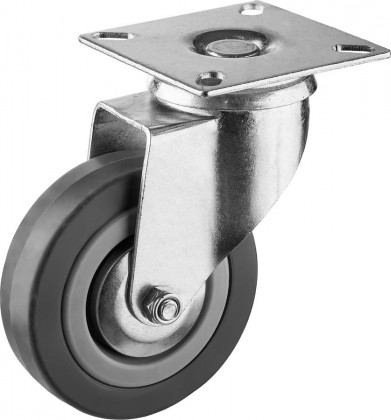 Колесо поворотное ЗУБР 30956-75-S применяются для перемещения тележек и легковесного оборудования. Рекомендуется для полов с неровностями и препятствиями