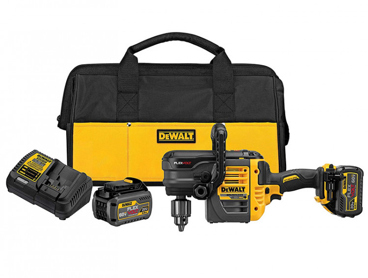 Аккумуляторная угловая дрель DeWALT DCD460T2