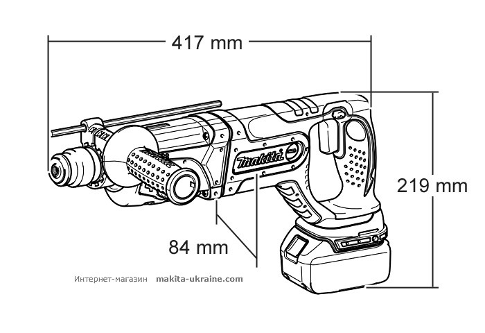 Аккумуляторный перфоратор MAKITA DHR241Z