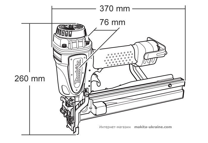 Пневматический степлер MAKITA AT2550A