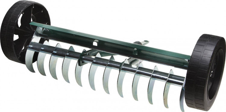 Грабли садовые аэраторные на колесах RACO 4230-53843