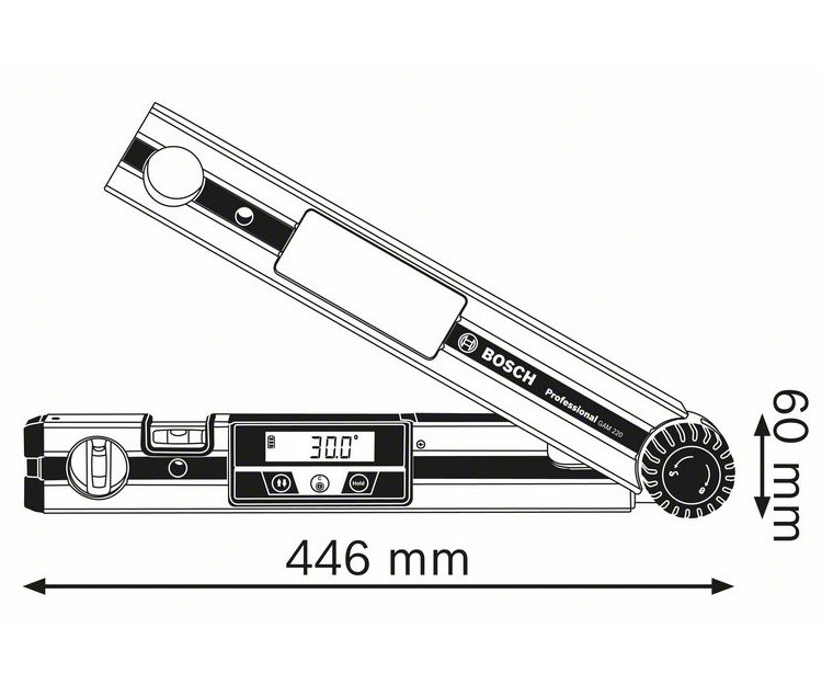 Угломер BOSCH GAM 220 Professional