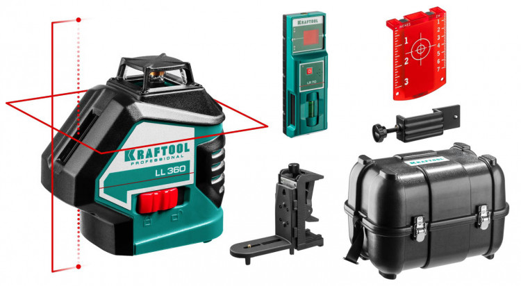 Лазерный уровень построитель плоскостей KRAFTOOL 34645-4