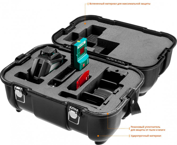 Лазерный уровень построитель плоскостей KRAFTOOL 34645-4