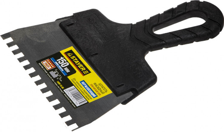 Шпатель зубчатый STAYER 1009-15-06