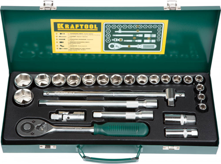 Набор торцовых головок KRAFTOOL 27892-H25_z01