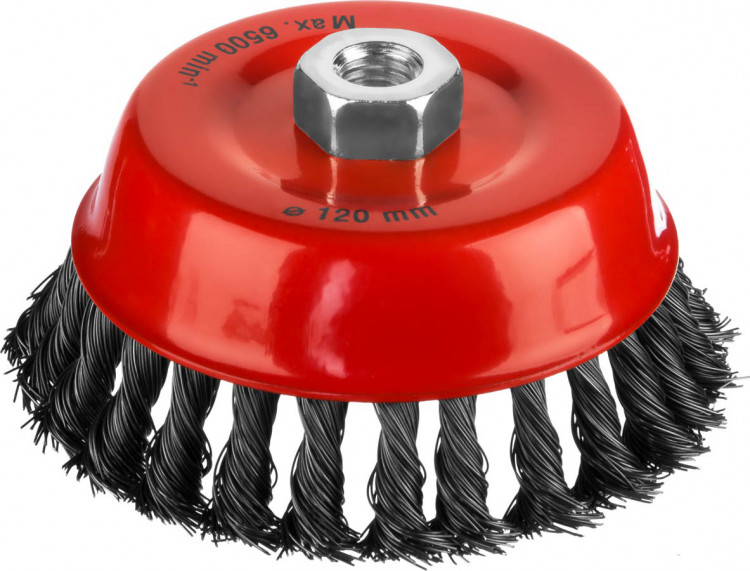 Щетка-крацовка чашечная для УШМ MIRAX 35104-120