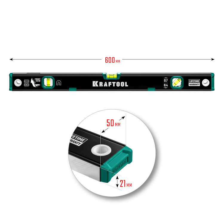 Магнитный строительный уровень KRAFTOOL 34785-60