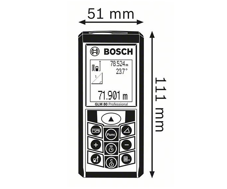 Дальномер BOSCH GLM 80