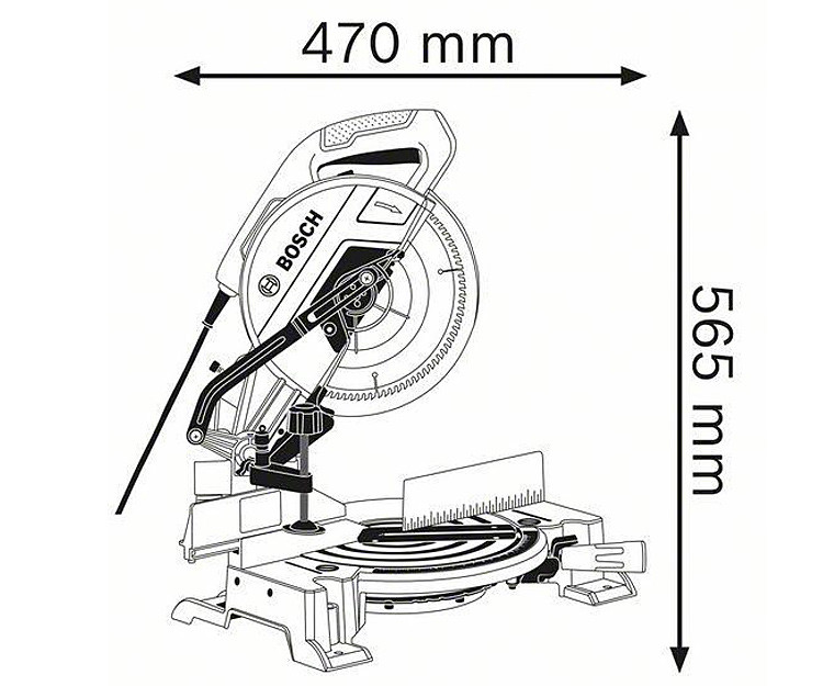 Торцовочная пила BOSCH GCM 10 MX