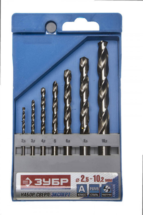 Набор сверел ЗУБР 4-29625-H7R