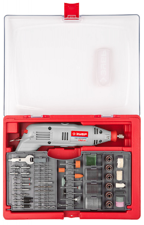 Электрический гравер с набором насадок ЗУБР ЗГ-130ЭК H176