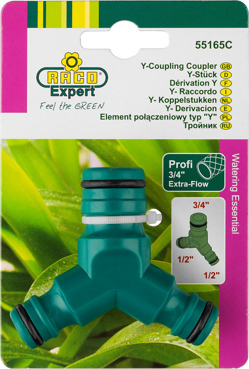 Тройник (соединитель-соединитель-соединитель) PROFI EXTRA-FLOW RACO 4252-55165C